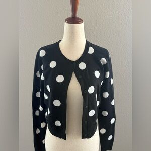 Victor Glemaud for Target Black and White Polka Dot Button Up Cardigan